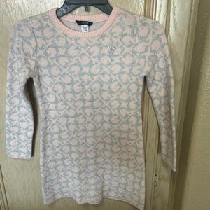 Guess Pink and Gray Crew‎ Neck Sweater